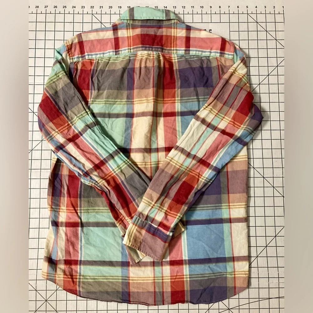 J. Crew Men’s Medium Multicolored Button Down Shirt‎